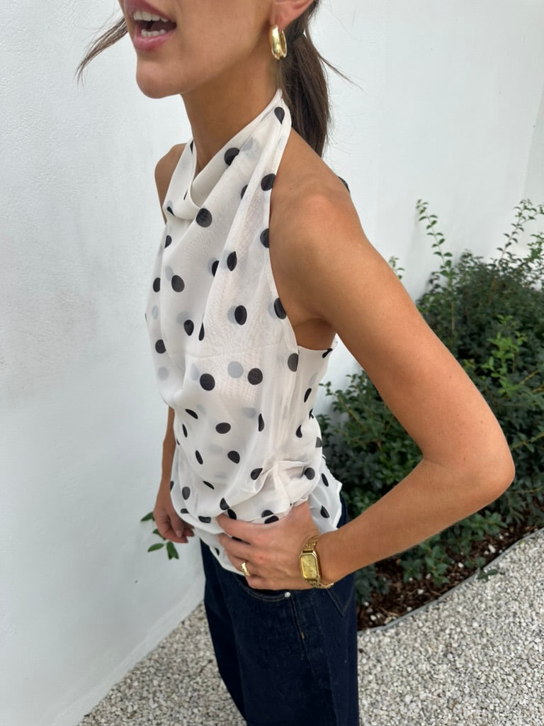 Enyarsi polkadot top