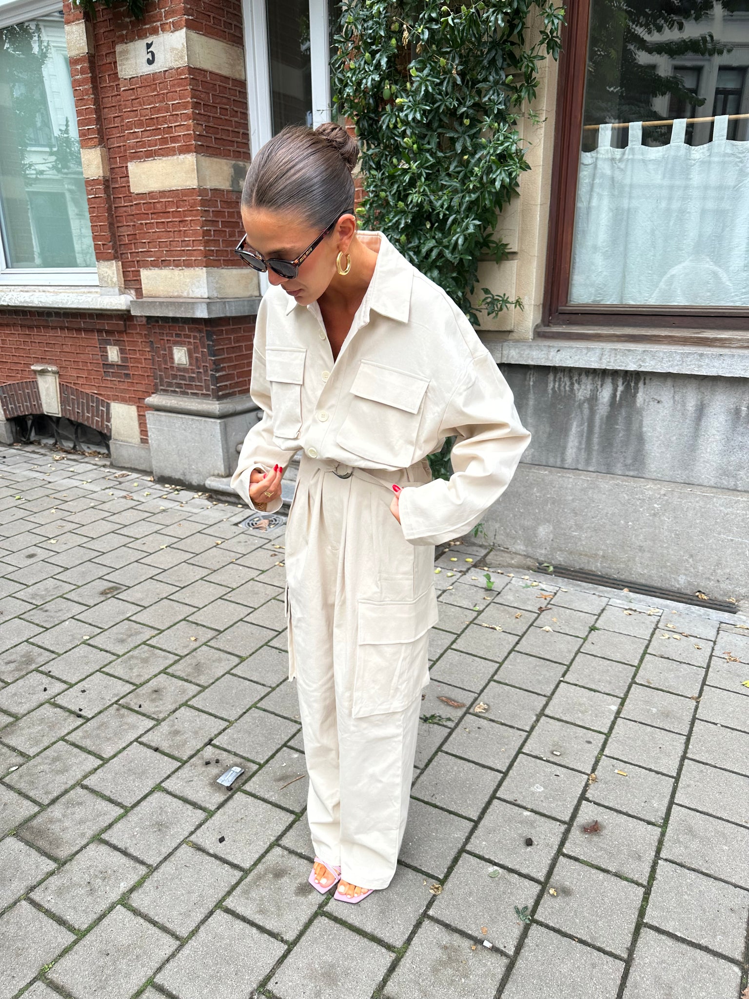 Lisa jumpsuit beige