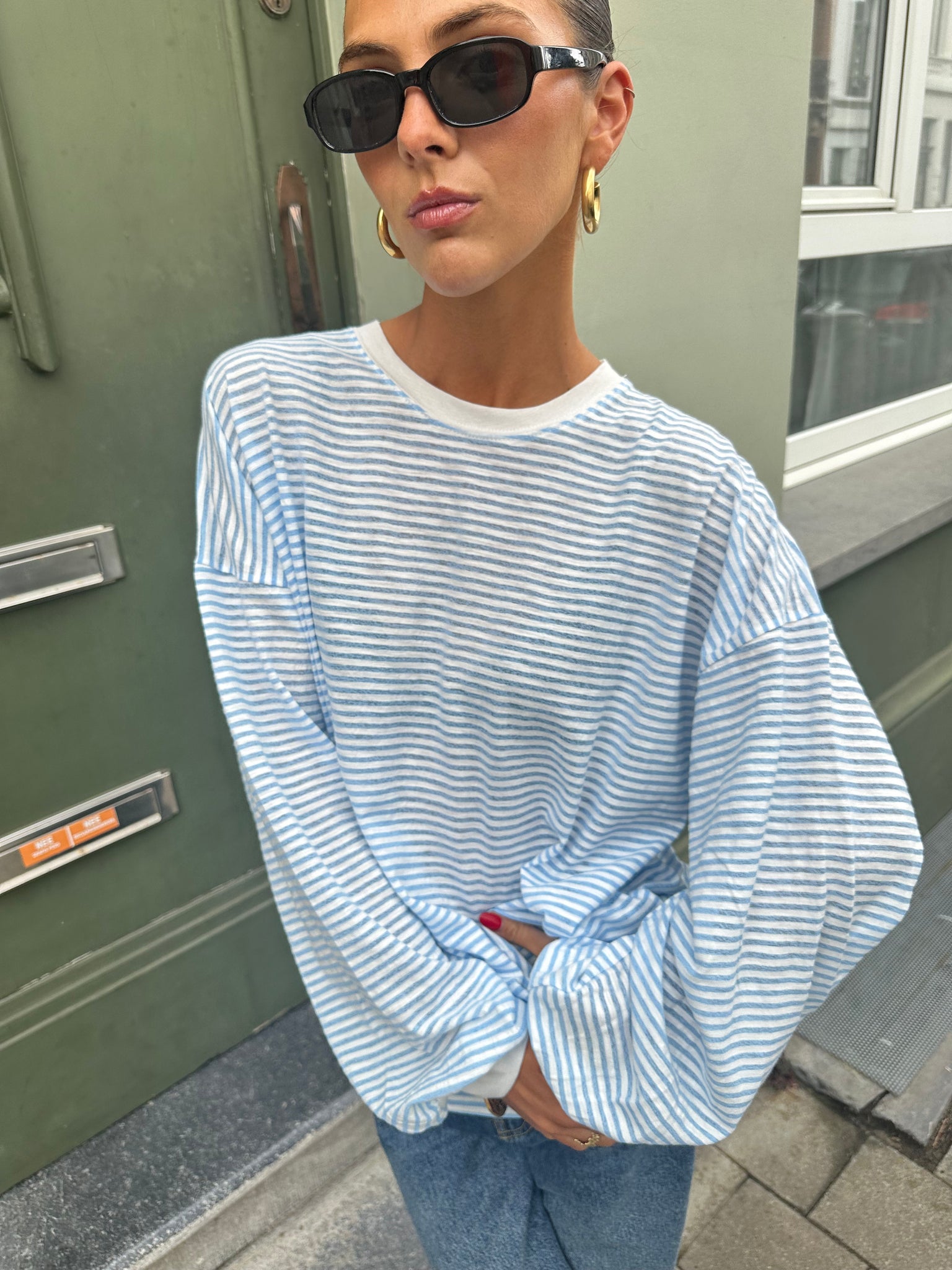 Rox striped longsleeve blue