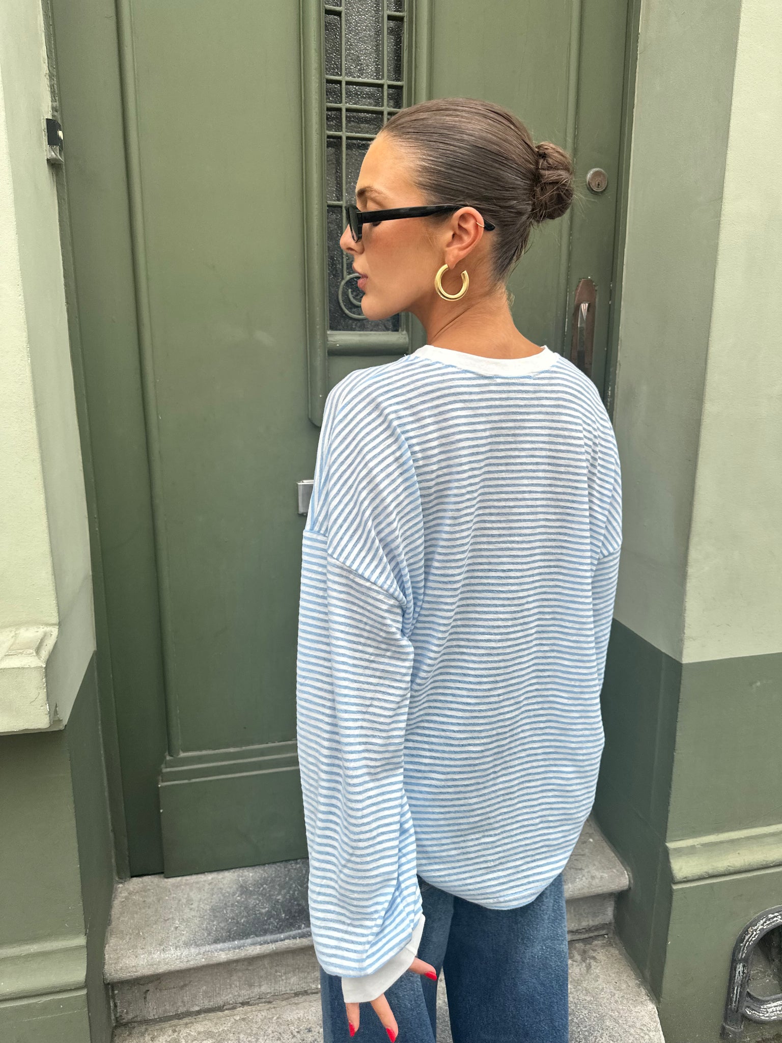 Rox striped longsleeve blue