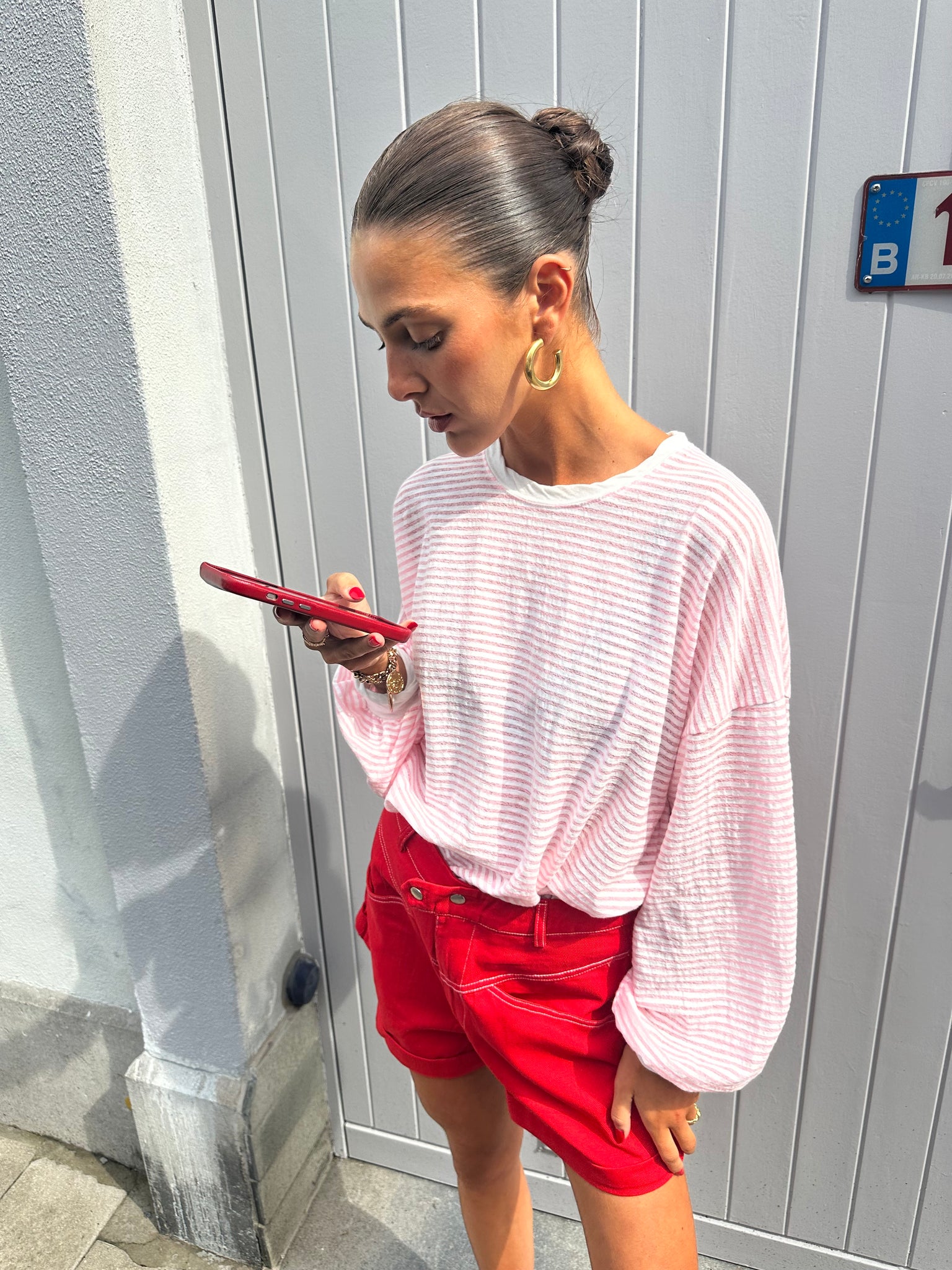 Pammie shorts red