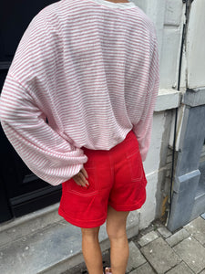 Rox striped longsleeve pink
