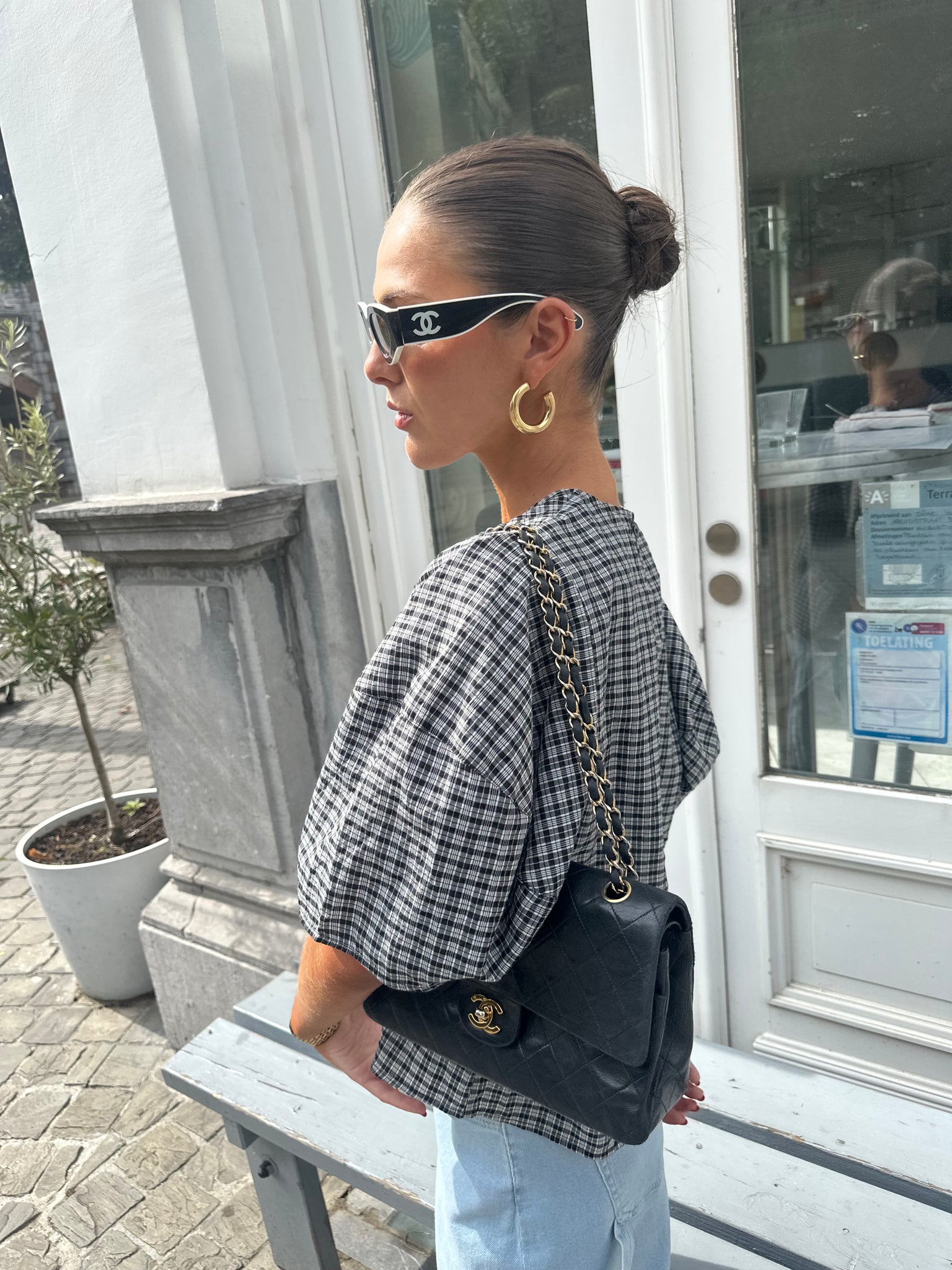 Pauline checked top