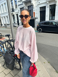 Rox striped longsleeve pink