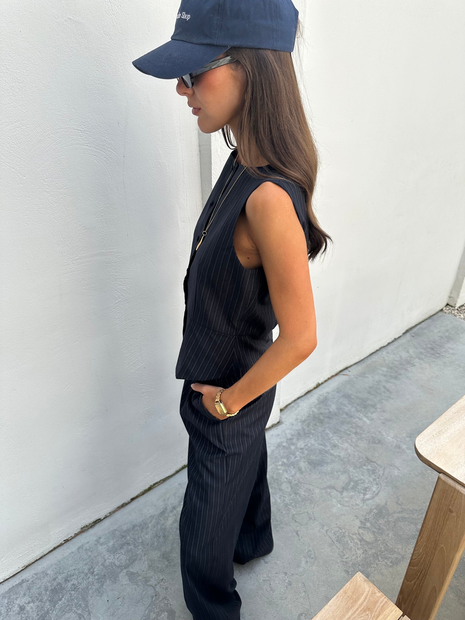 Enfresno gilet navy