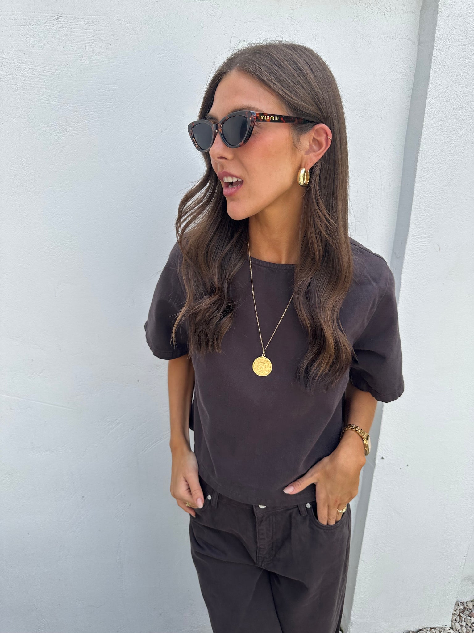 Eniris top brown