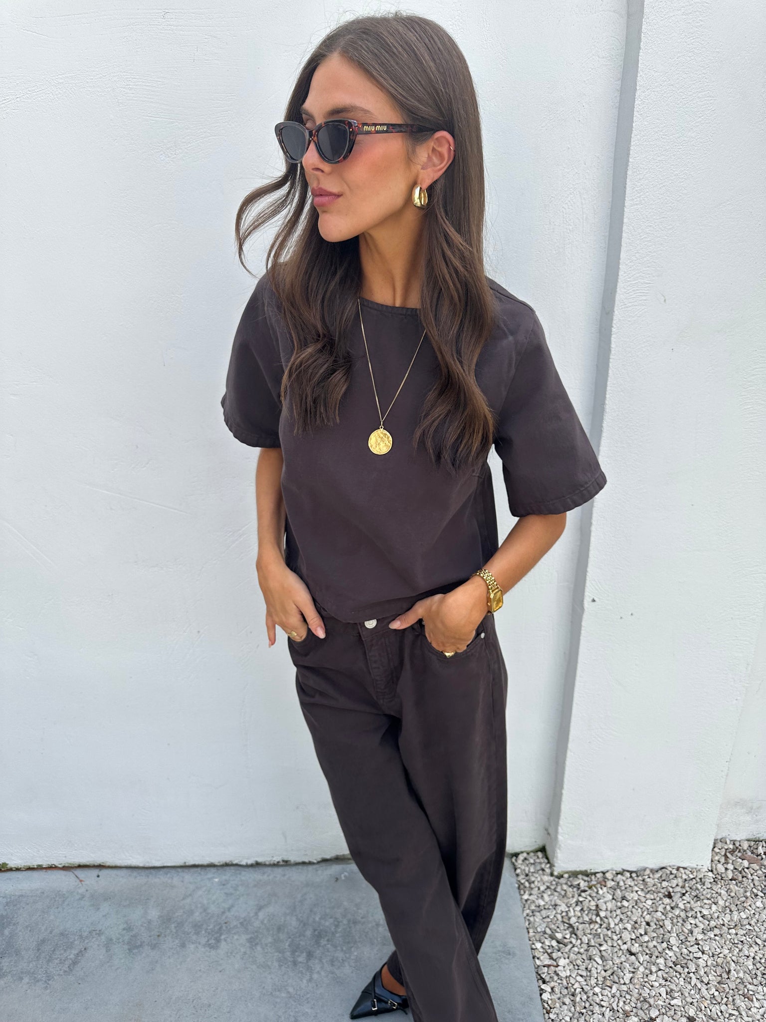 Eniris top brown