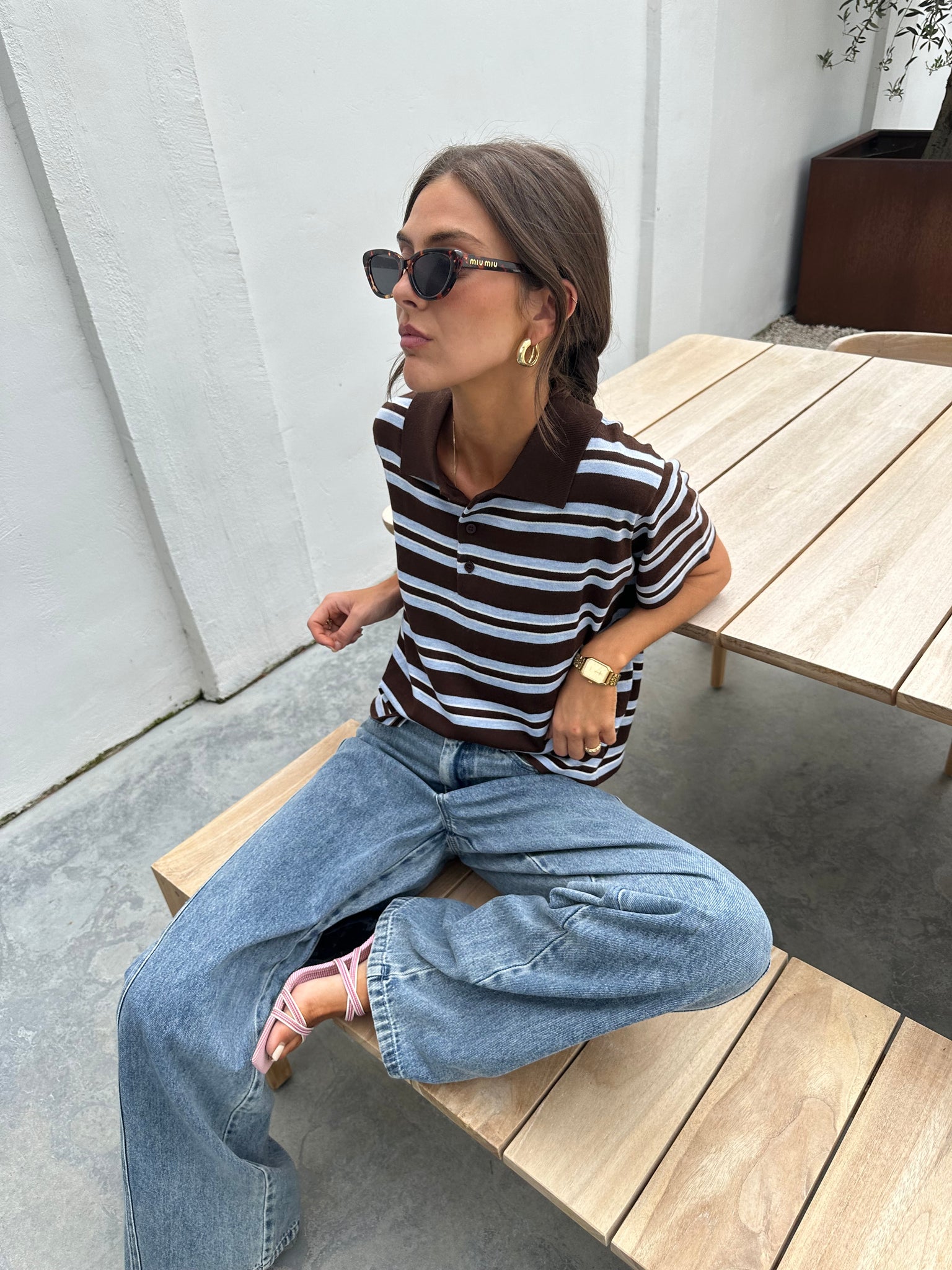 Mulann top brown