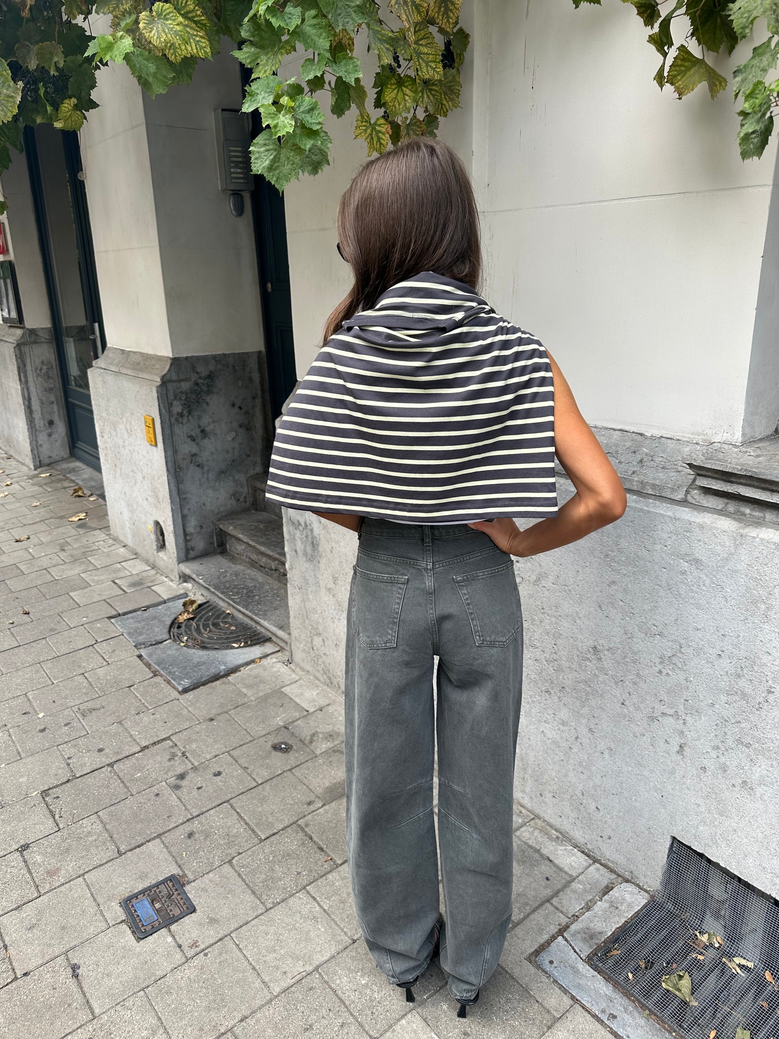 Enkulla stripe grey/butter