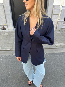 Scarf blazer navy