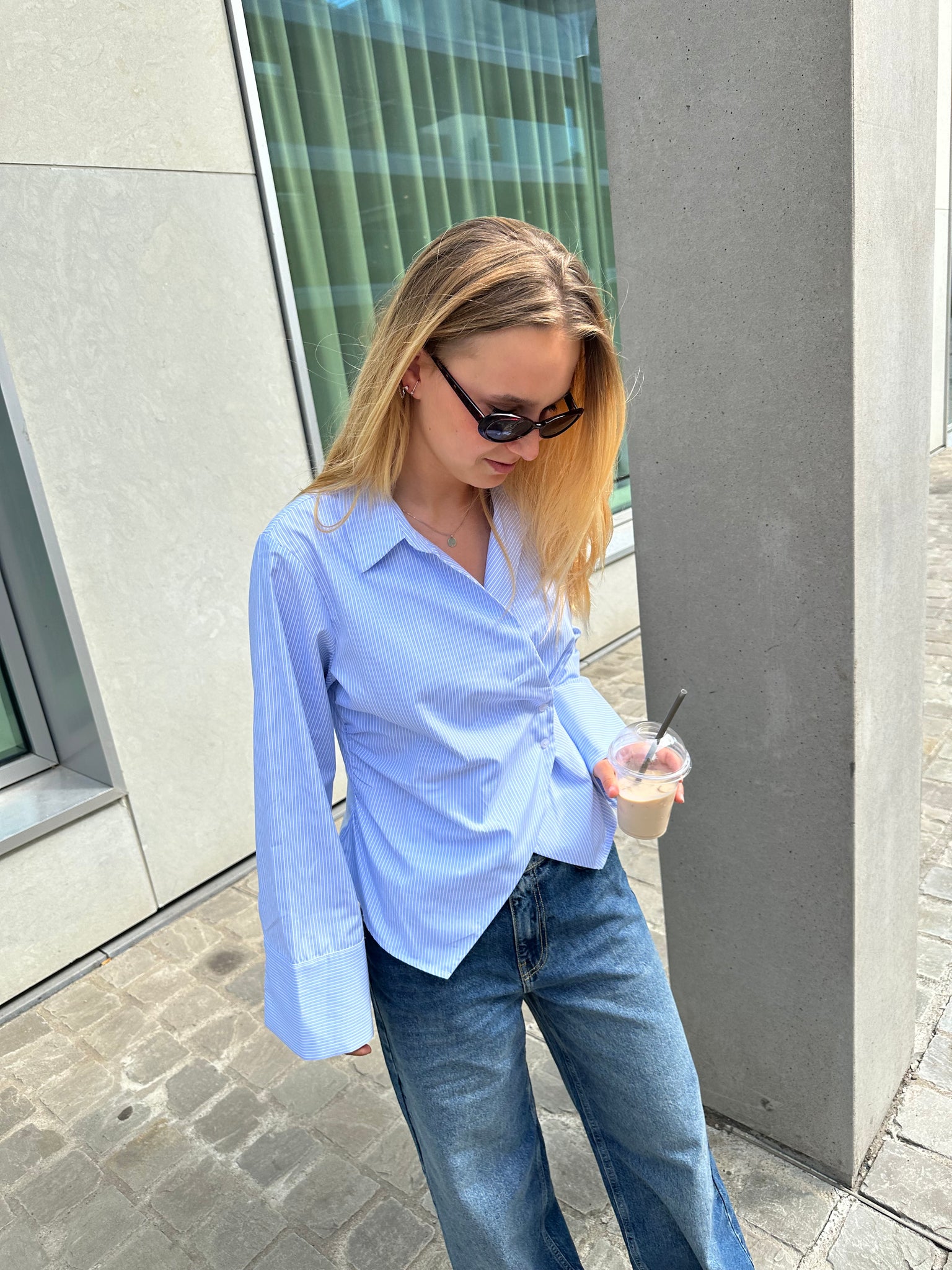 Fenli striped shirt