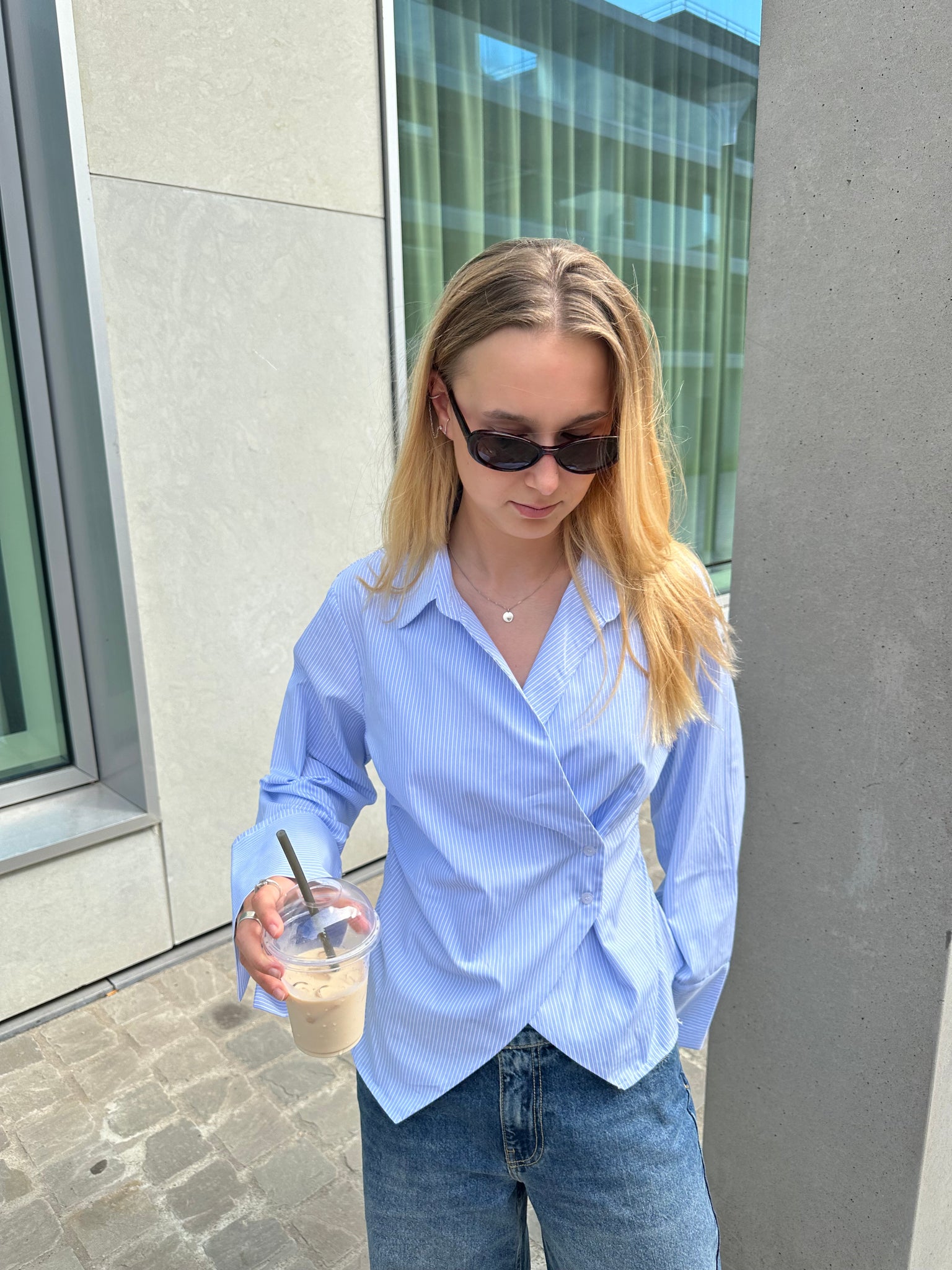 Fenli striped shirt