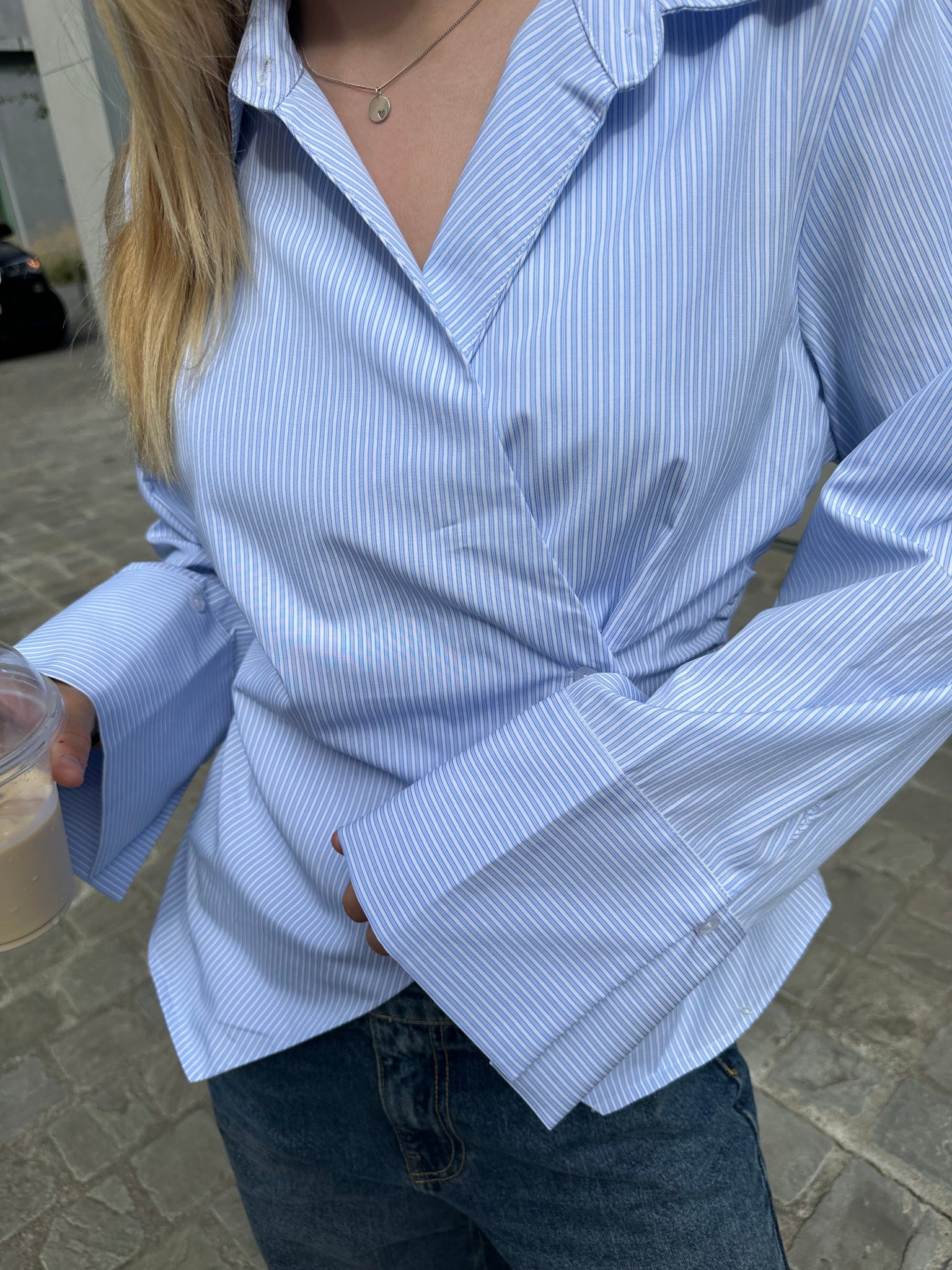 Fenli striped shirt