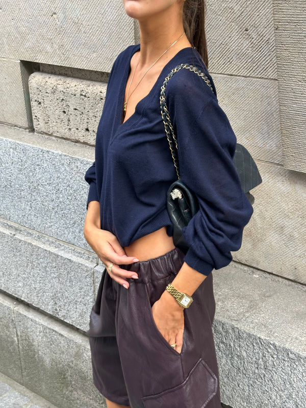Lins knit navy