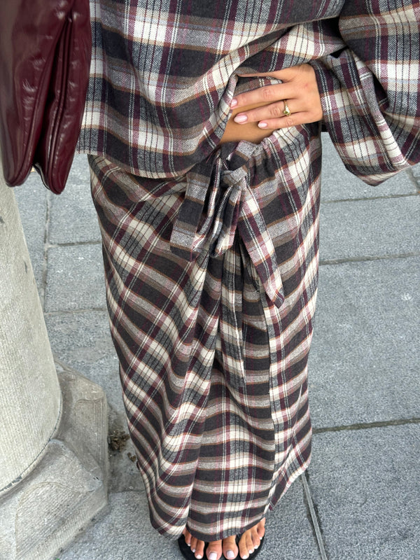 Eline checked skirt
