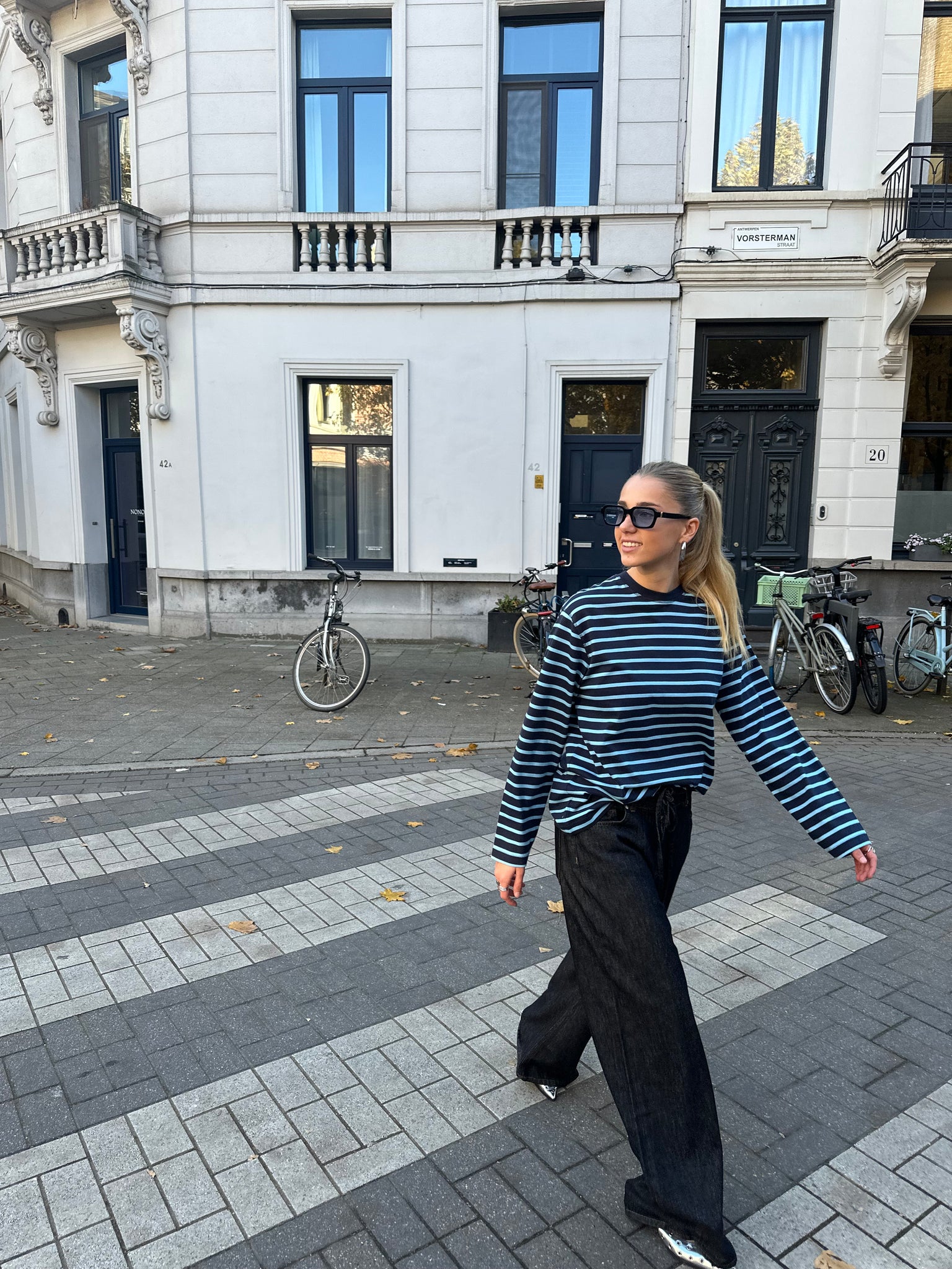 Enkulla stripe navy blue