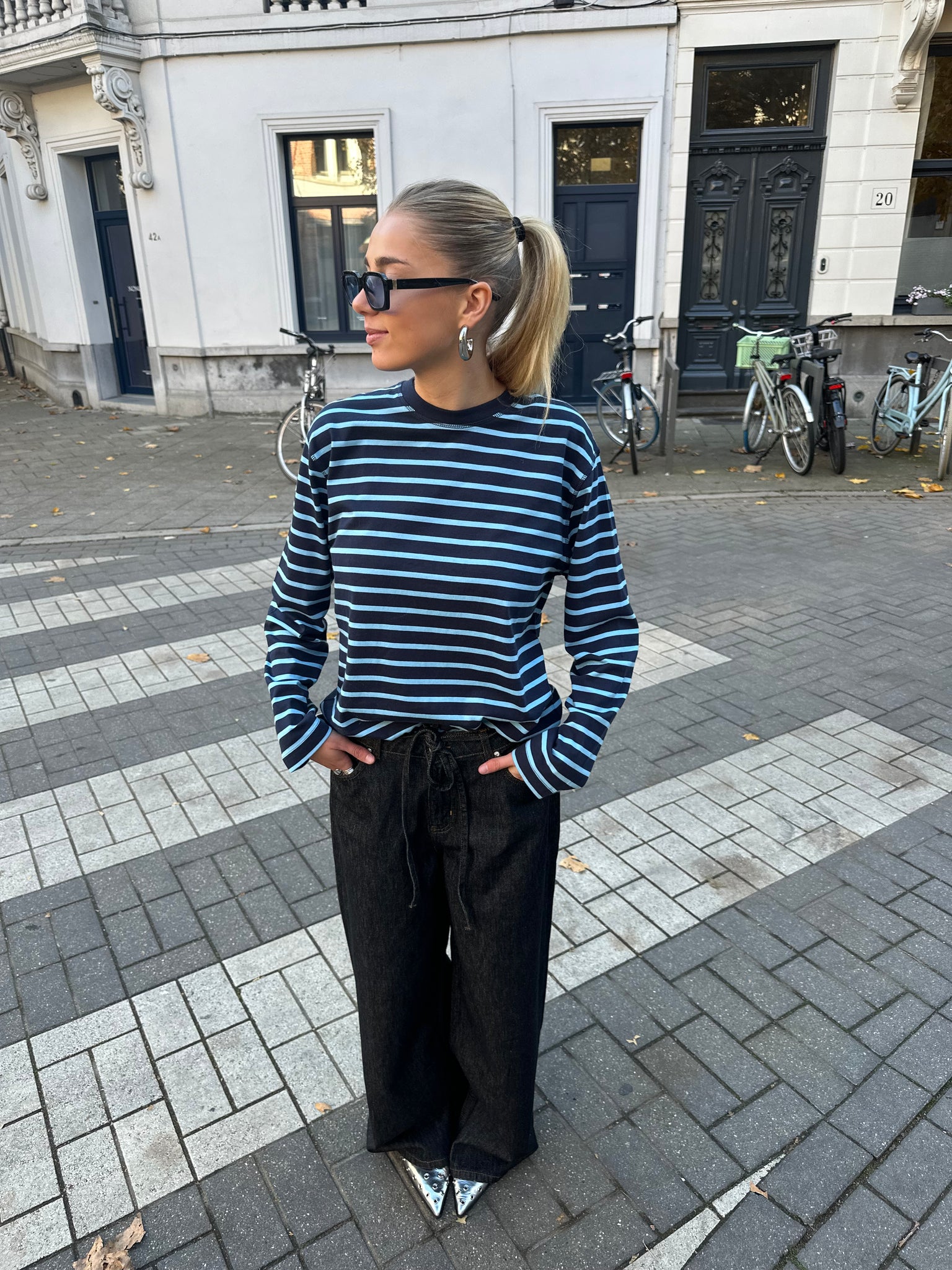 Enkulla stripe navy blue