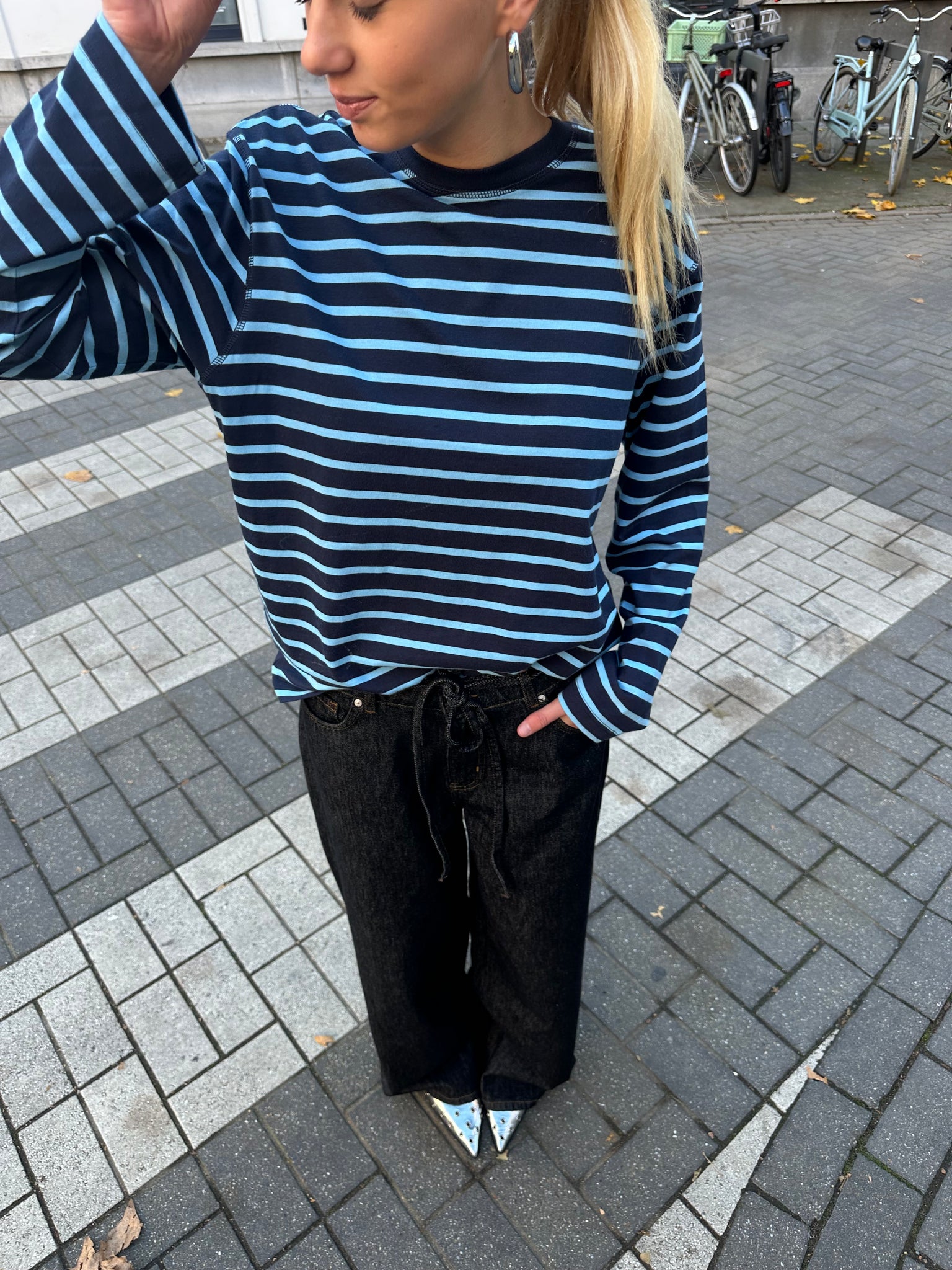 Enkulla stripe navy blue