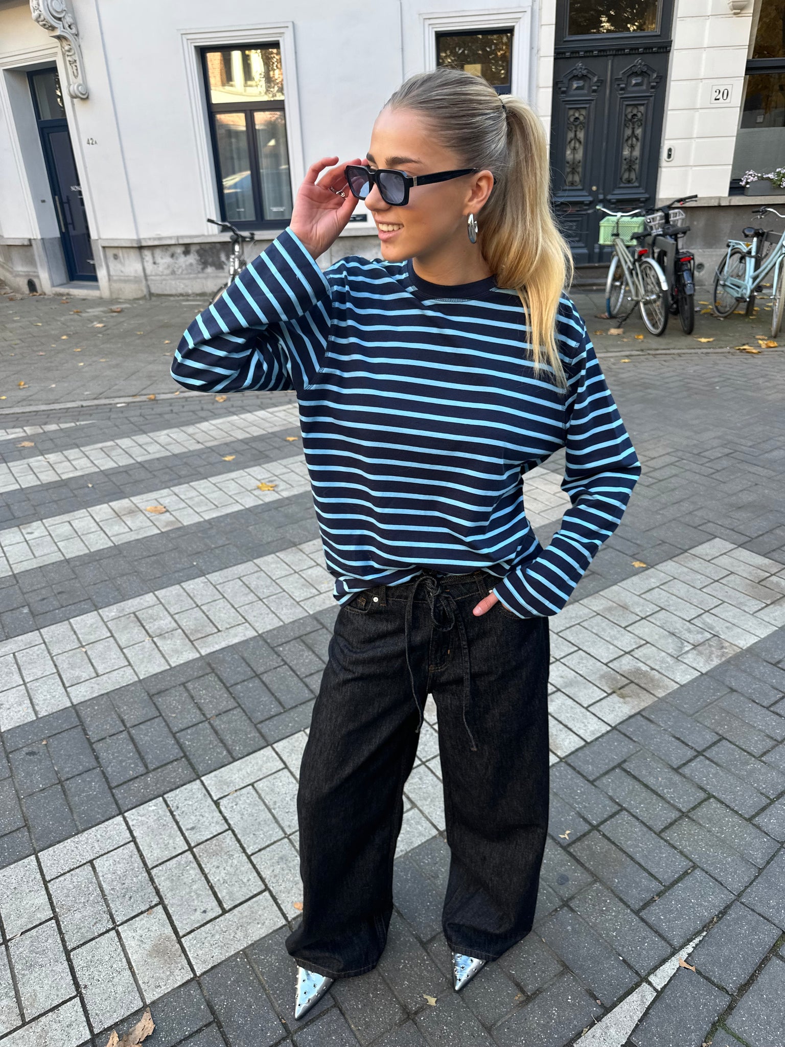 Enkulla stripe navy blue