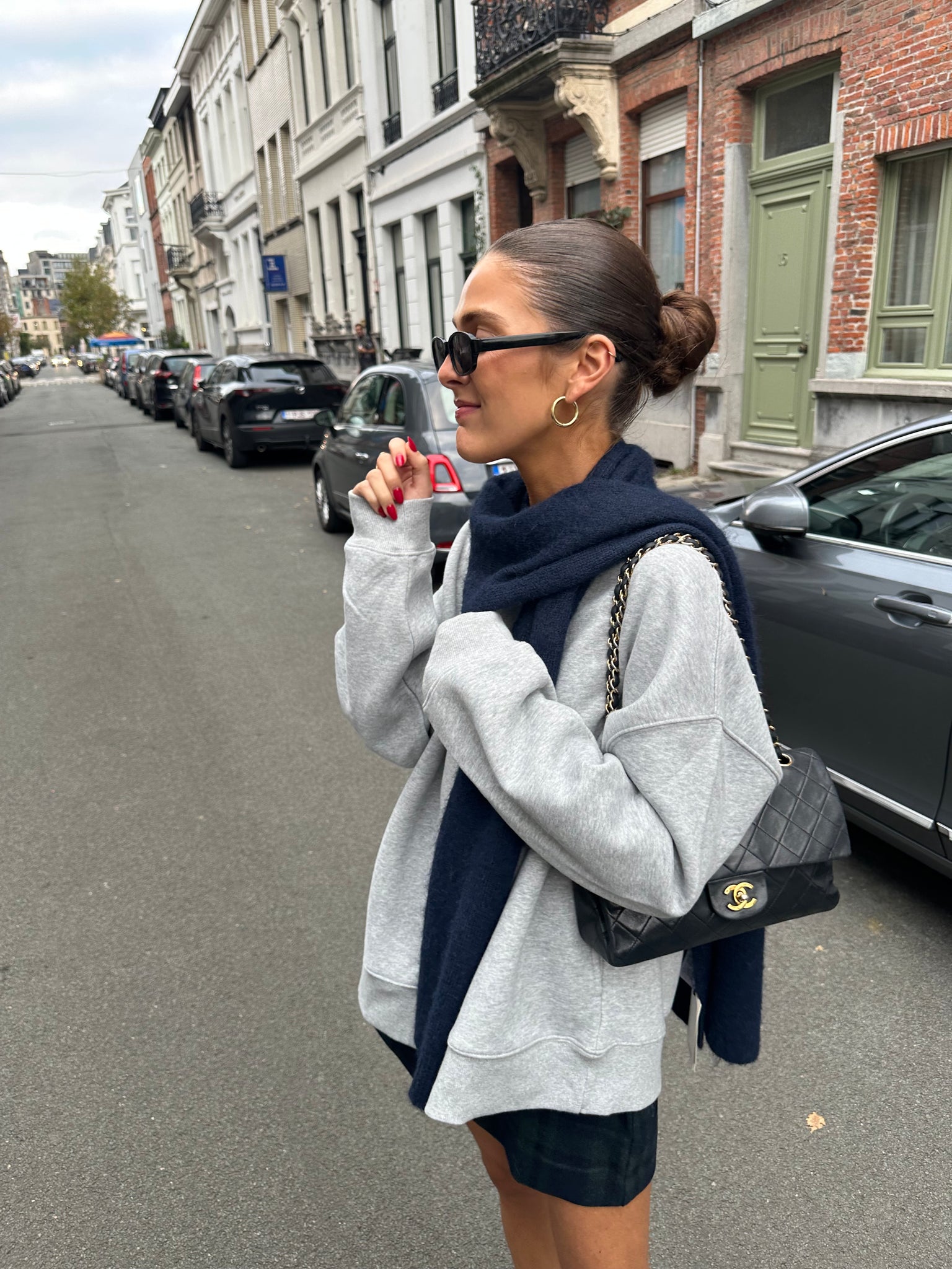 Dorine checked skirt