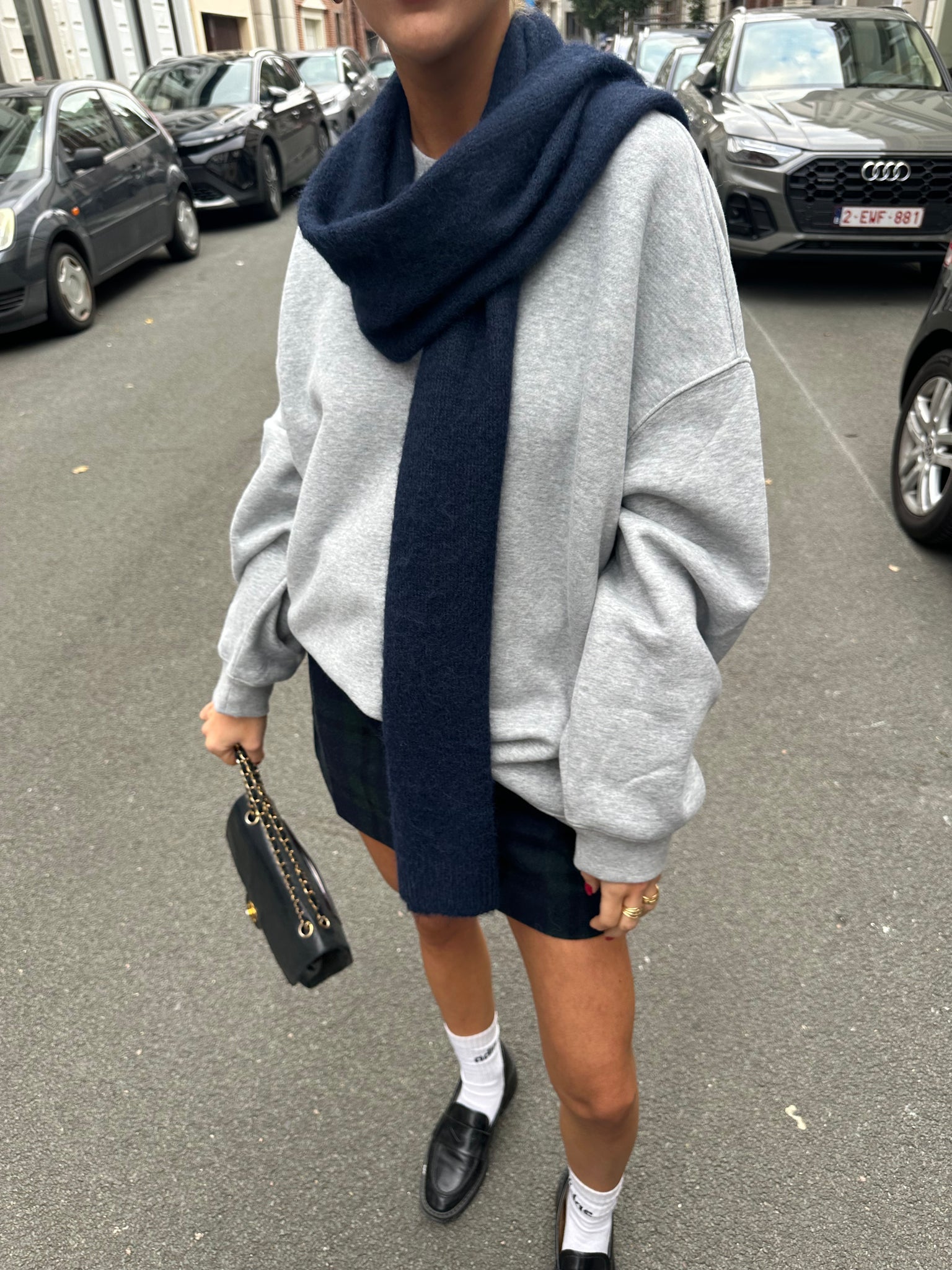 Dorine checked skirt