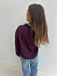 Sara Wide Stripe Polo