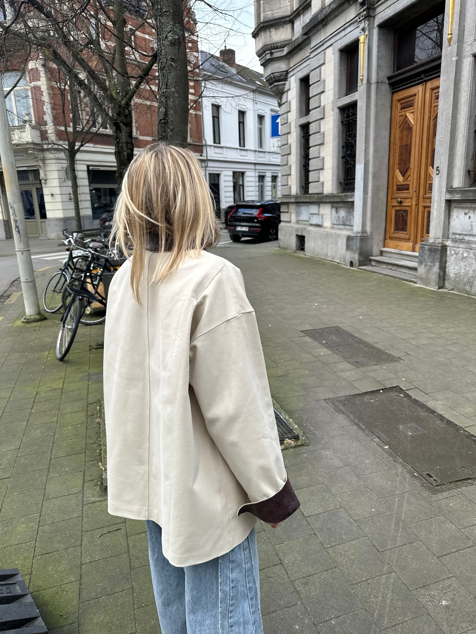 Barn jacket beige