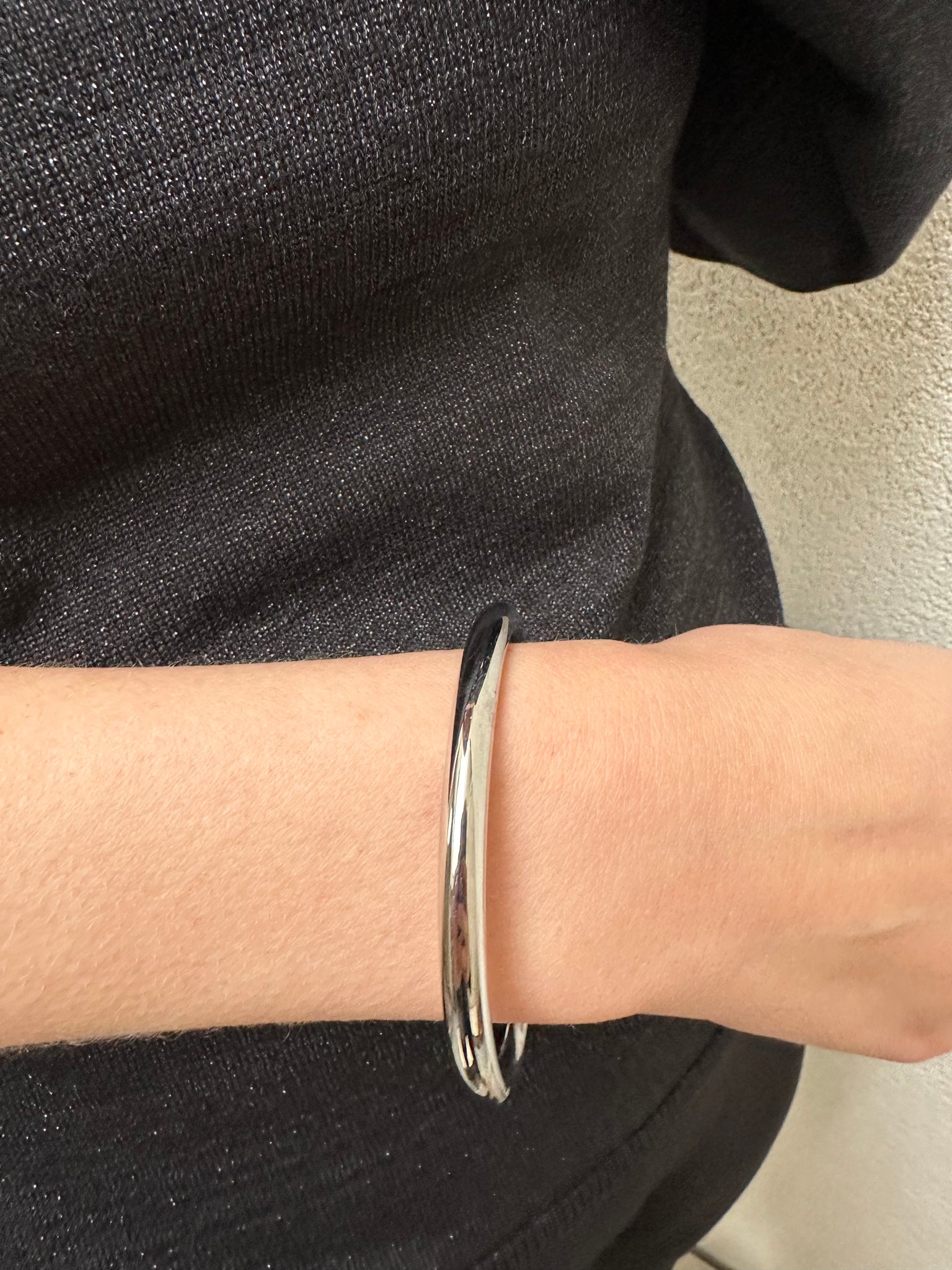 Silver cuff bracelet