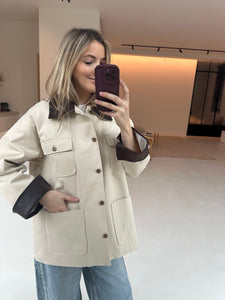 Barn jacket beige