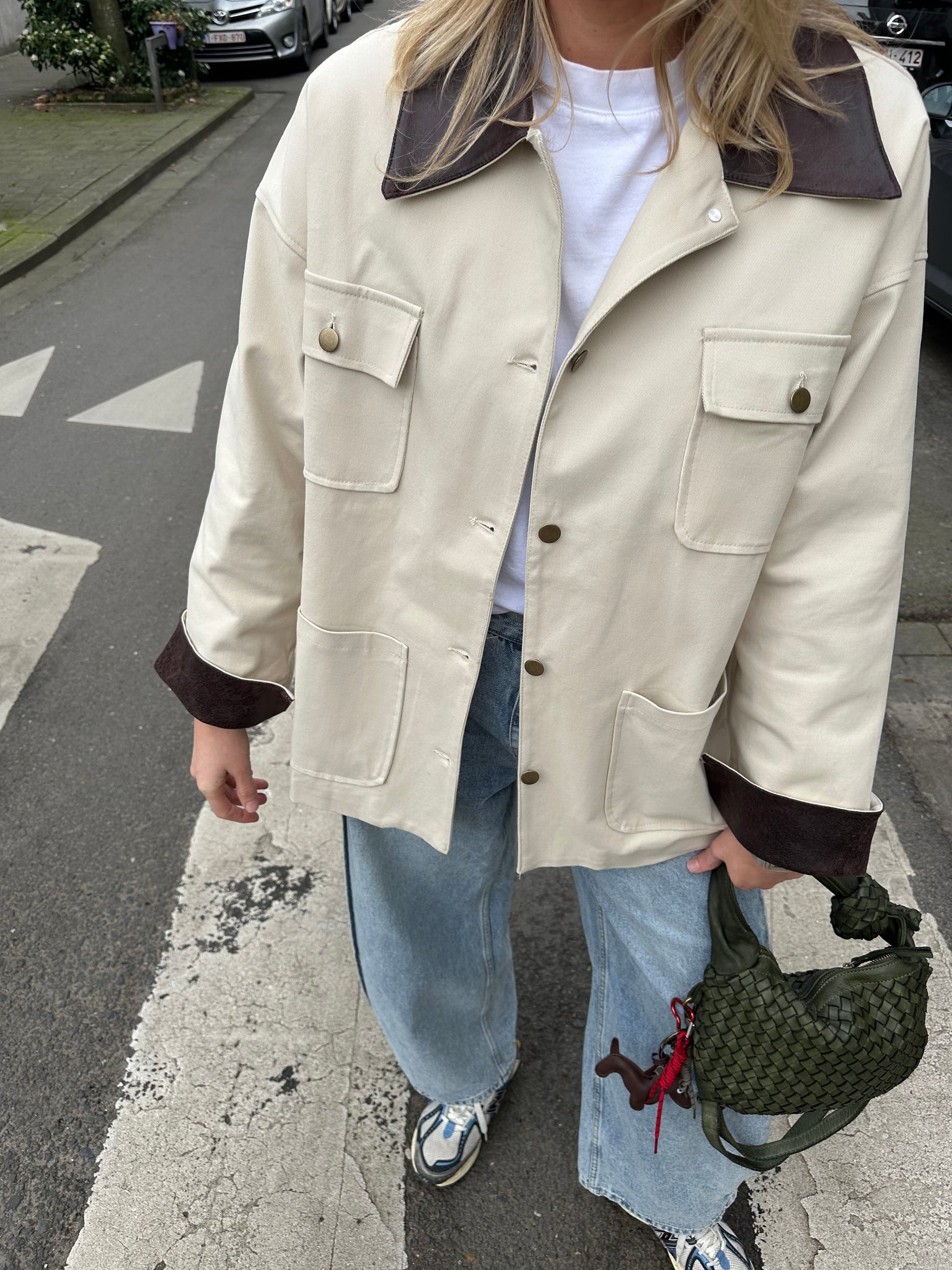 Barn jacket beige