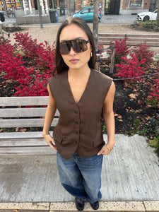 Juju waistcoat brown