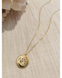 Moon necklace gold